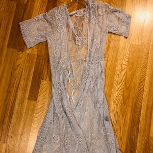 SOL Bohemian Kimono : Lavender- Dusty Purple